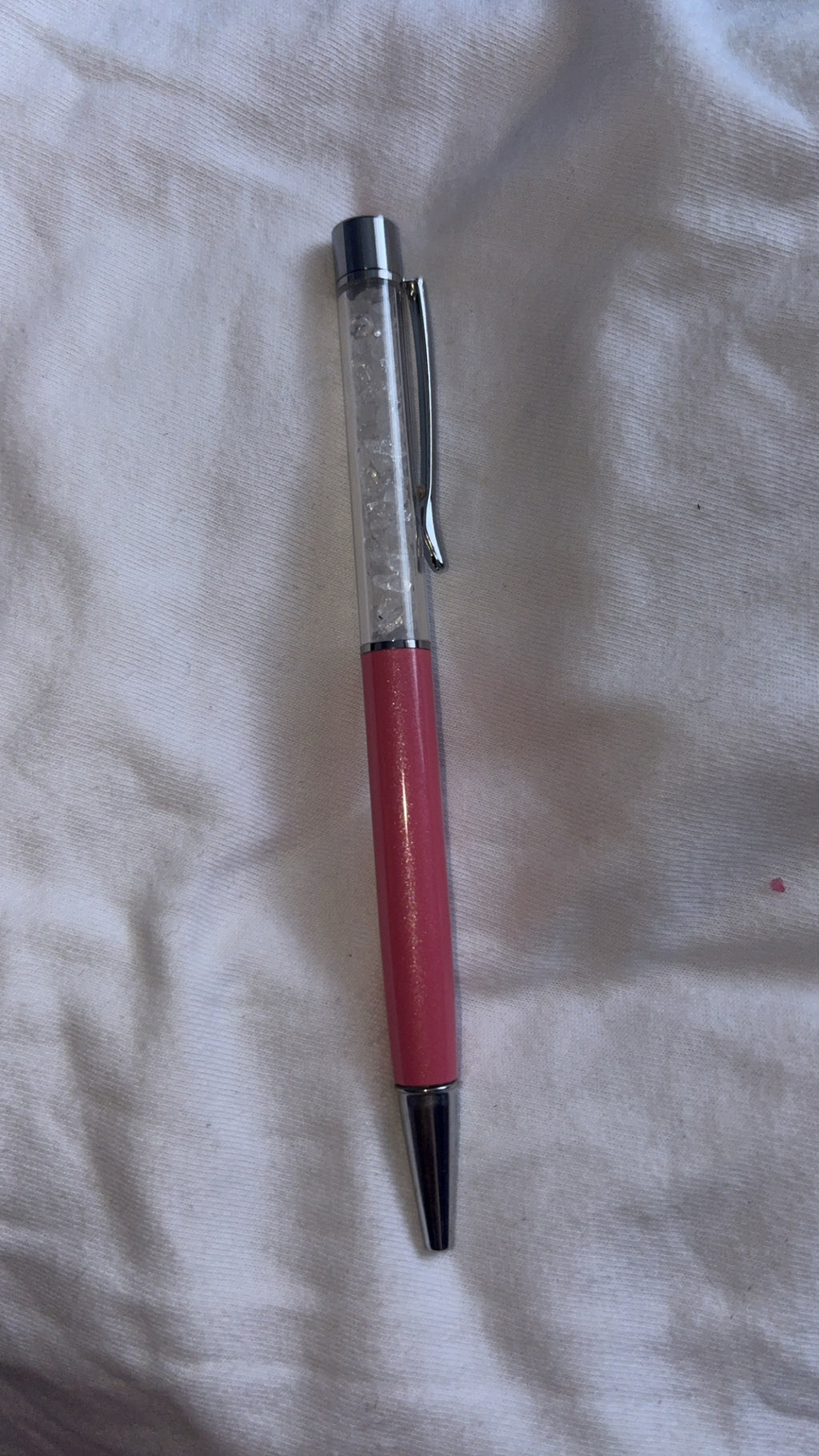 Crystal Chip Pens • Hot Pink