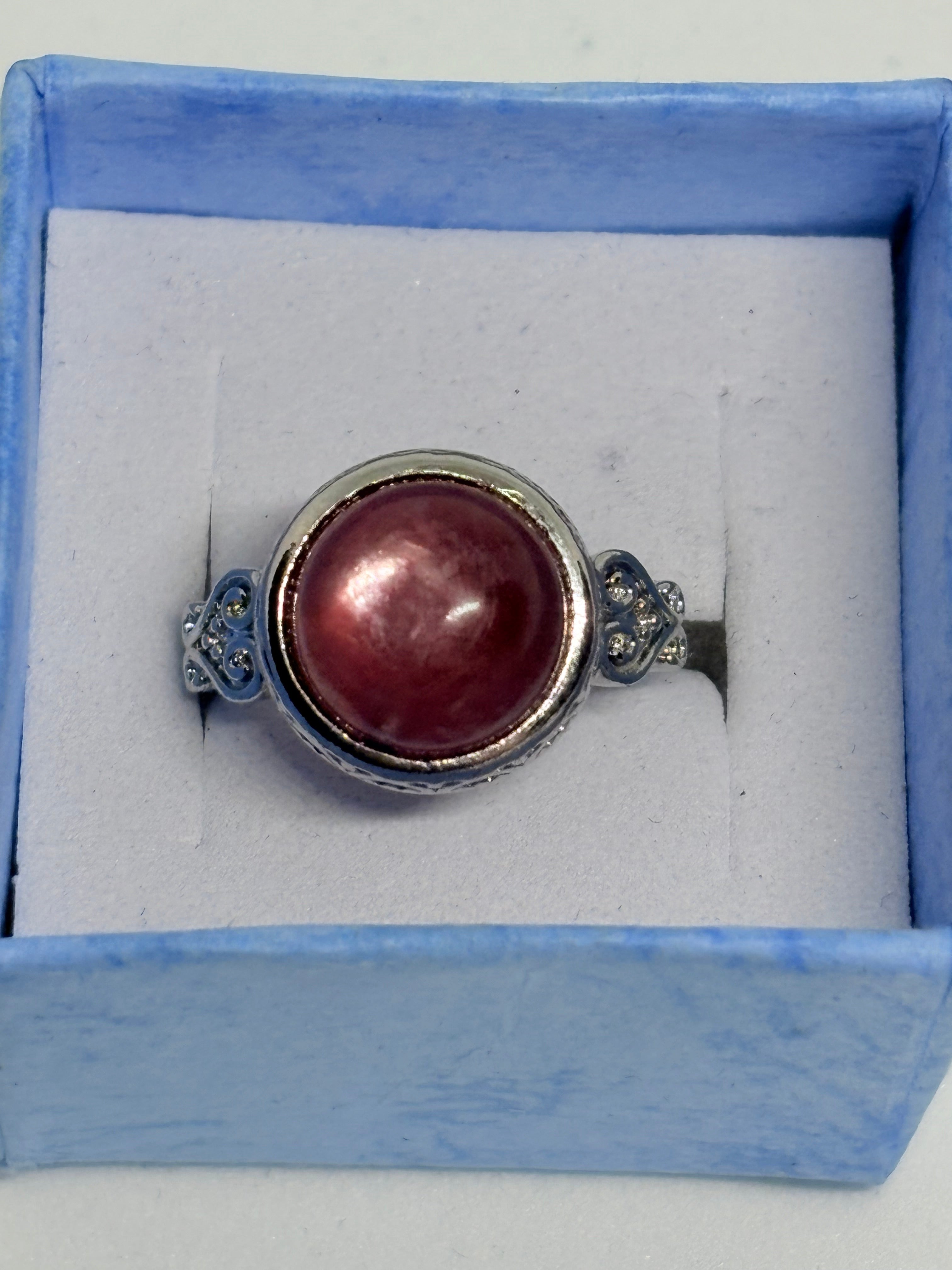 Lepidolite Circular Ring