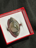 Moss Agate Unique Ring