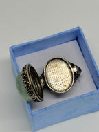Green Fluorite Locket Ring