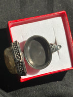 Labradorite Flashy Locket Ring