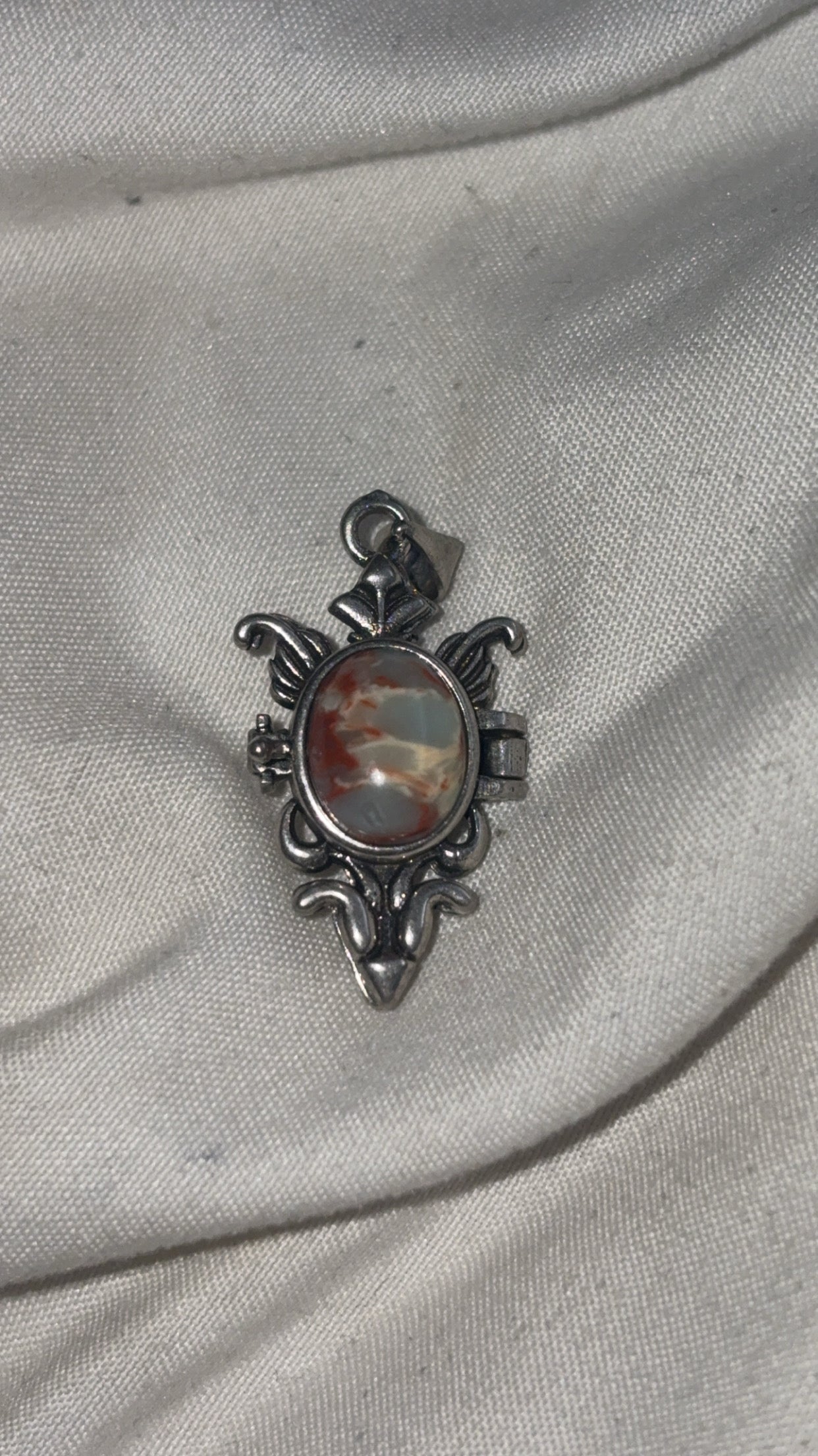 Agate Locket Pendant
