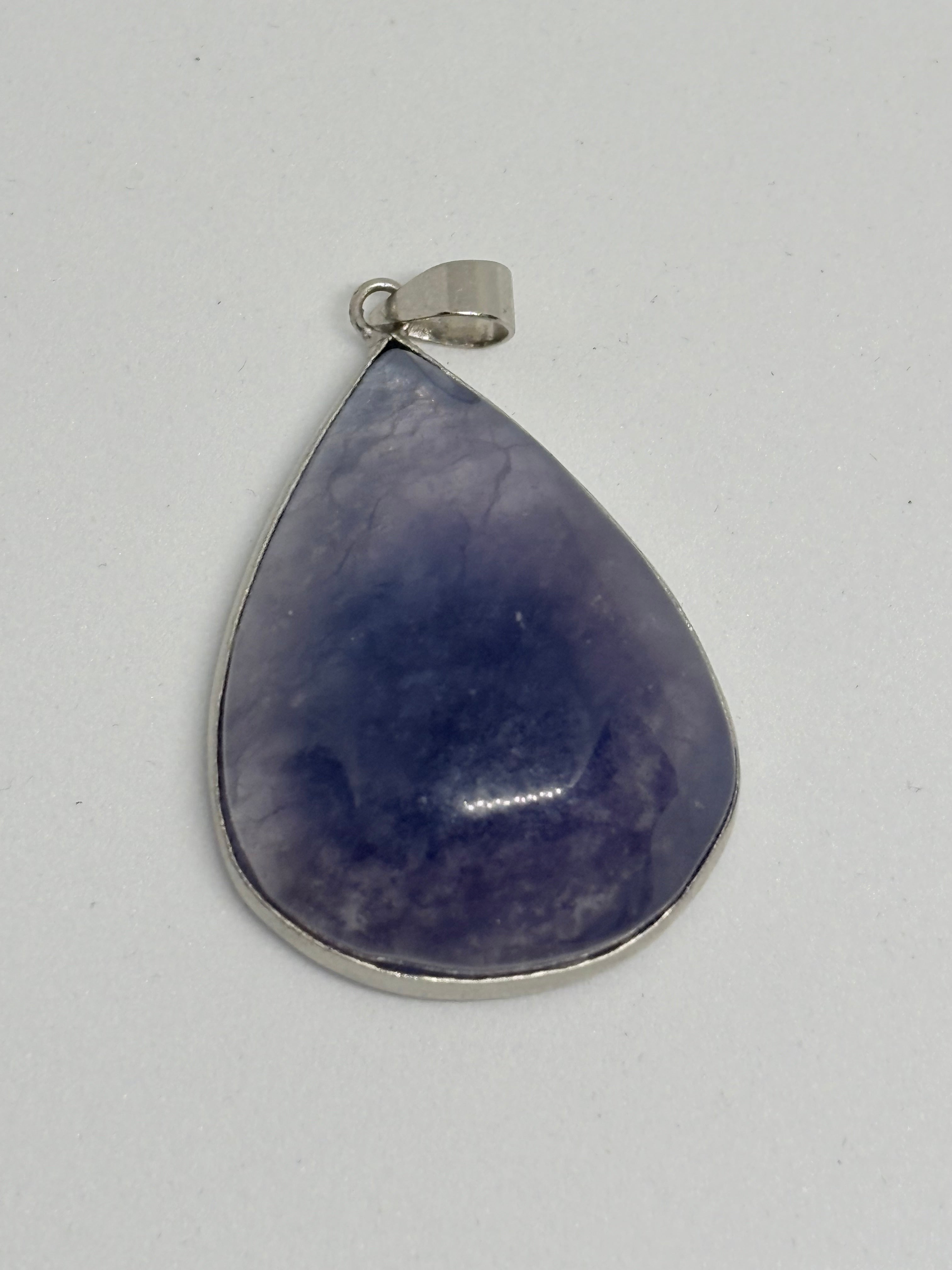 Fluorite Teardrop Pendant