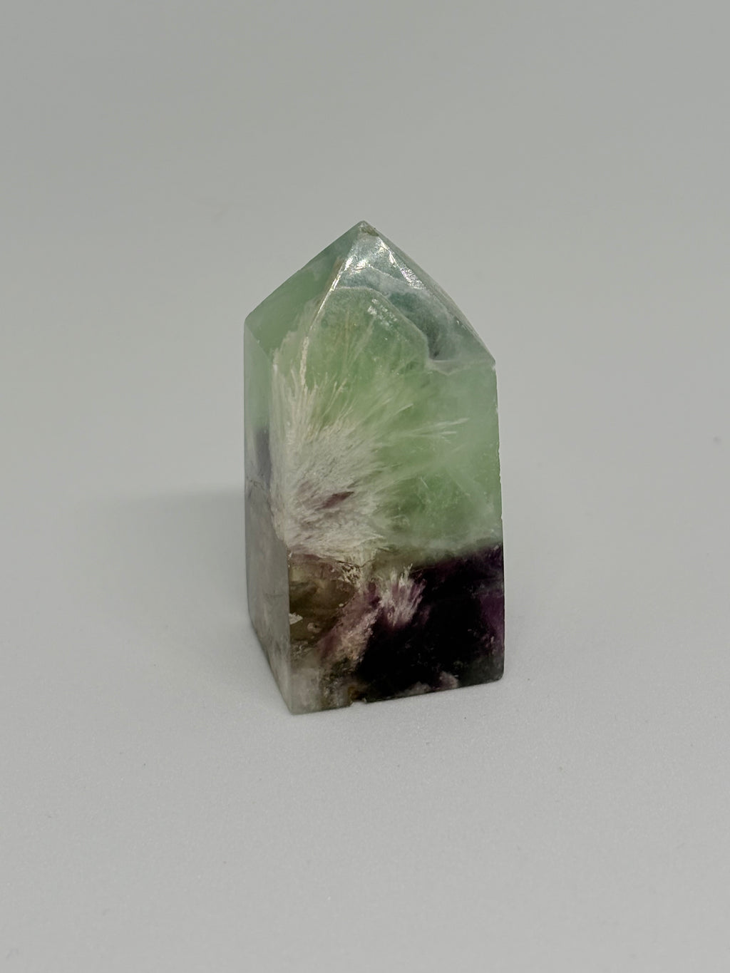 Feather Fluorite Crystal Tower
