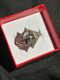 High Quality Black Rutilated Quartz Ring