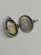 Crazy Lace Agate Locket Pendant