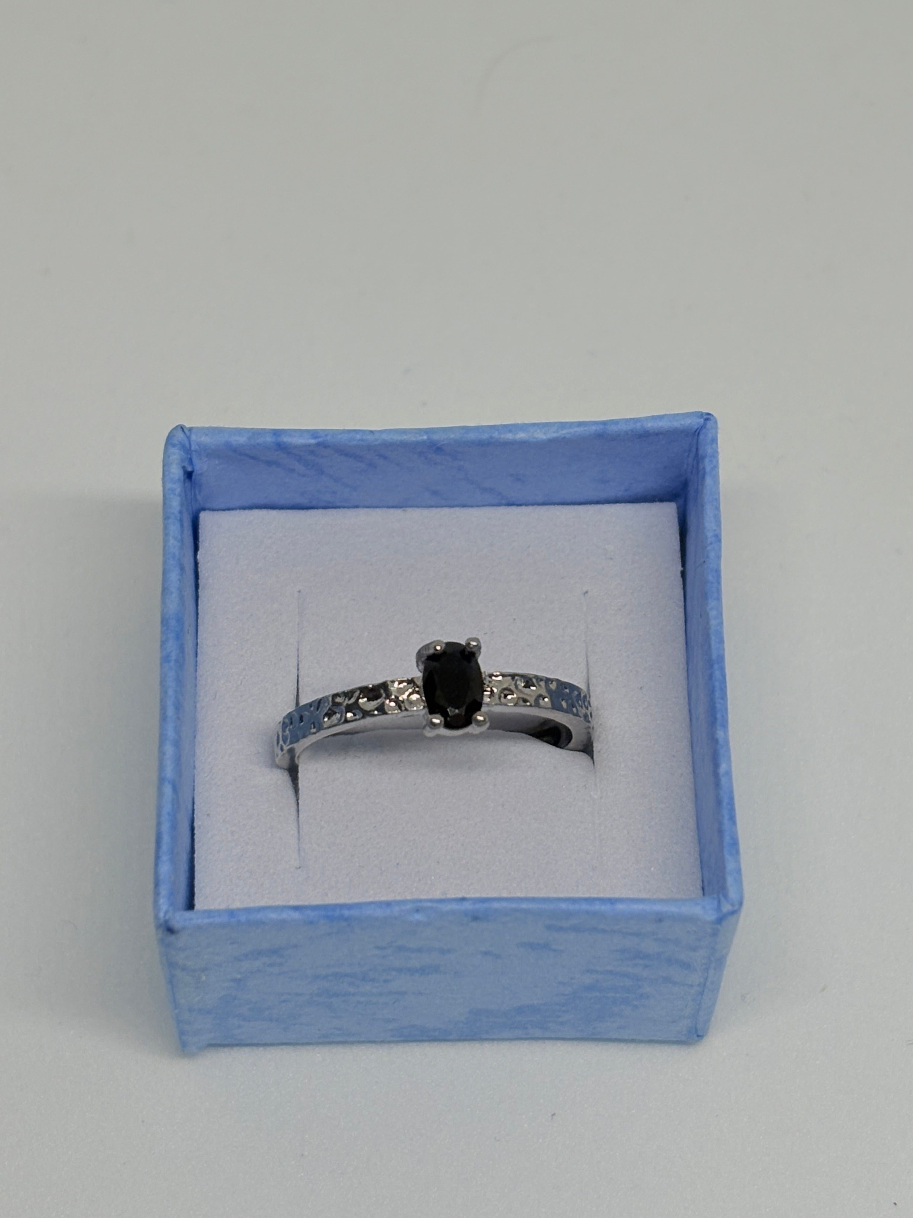 Black Obsidian Simple Ring