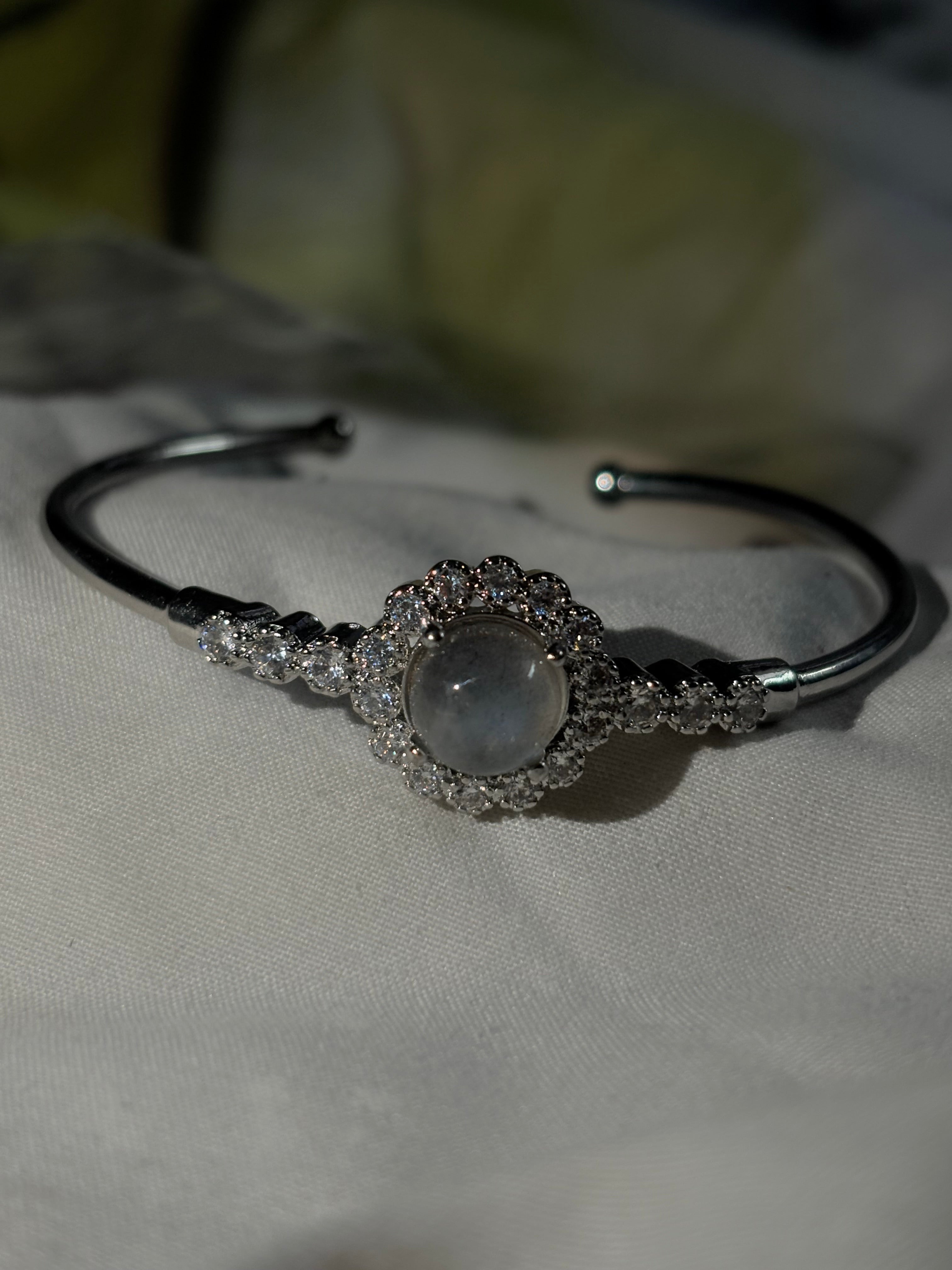 Labradorite Crystal Bangle