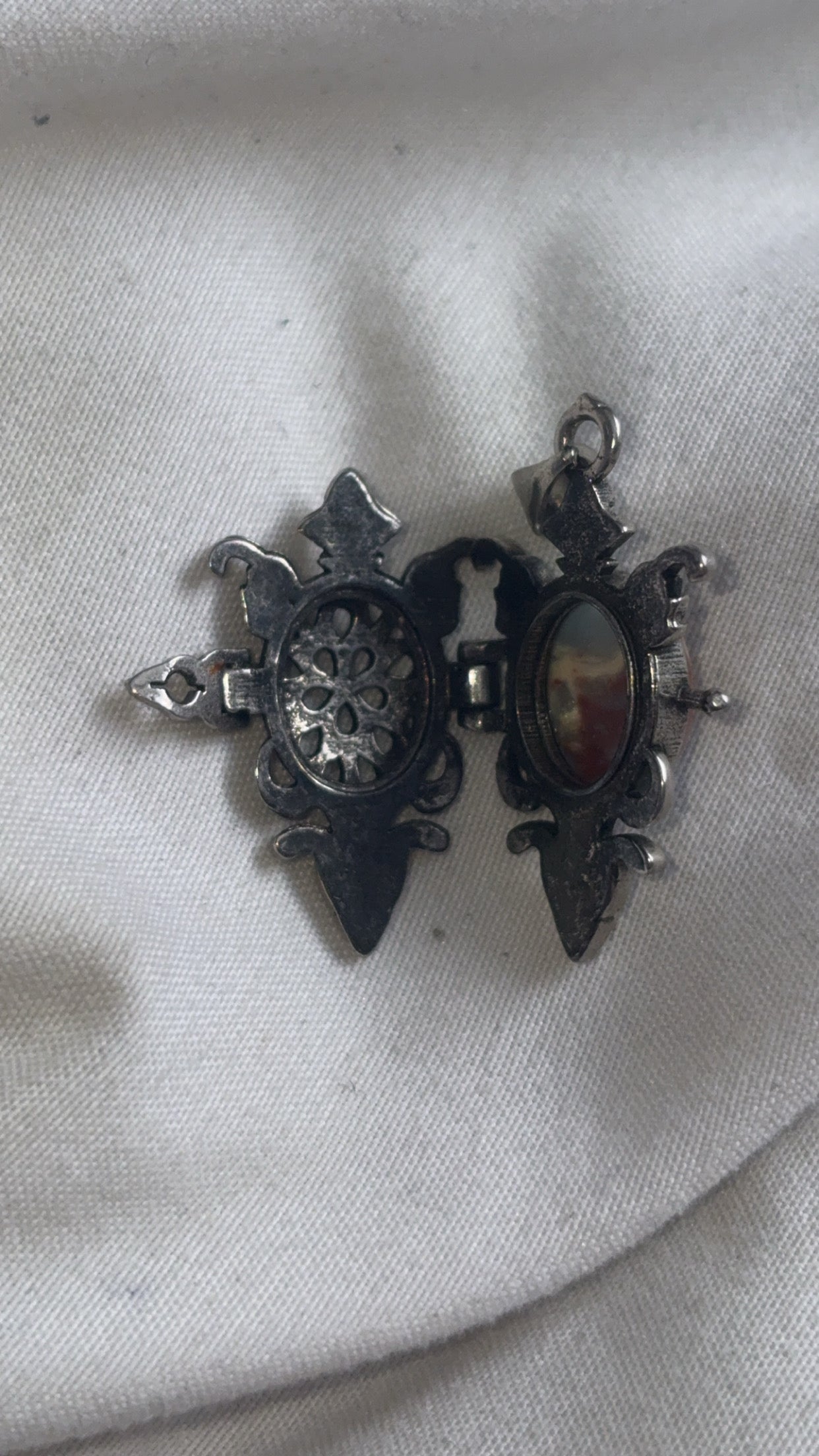 Agate Locket Pendant