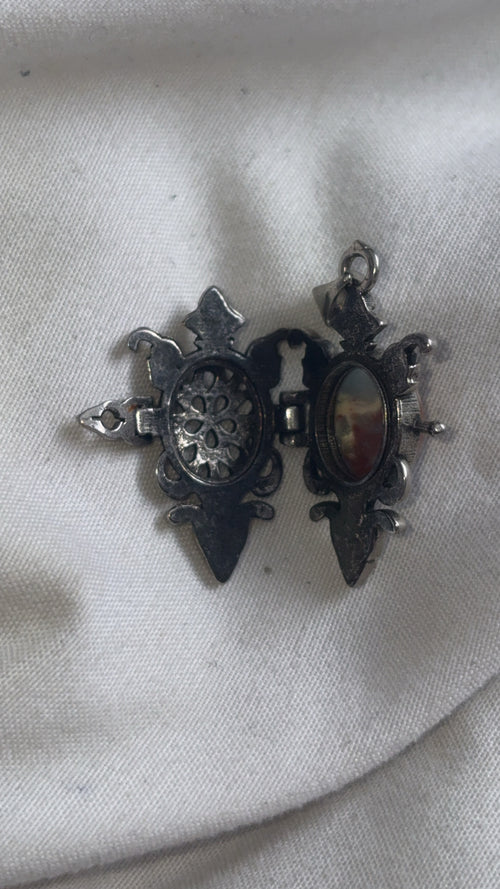 Agate Locket Pendant