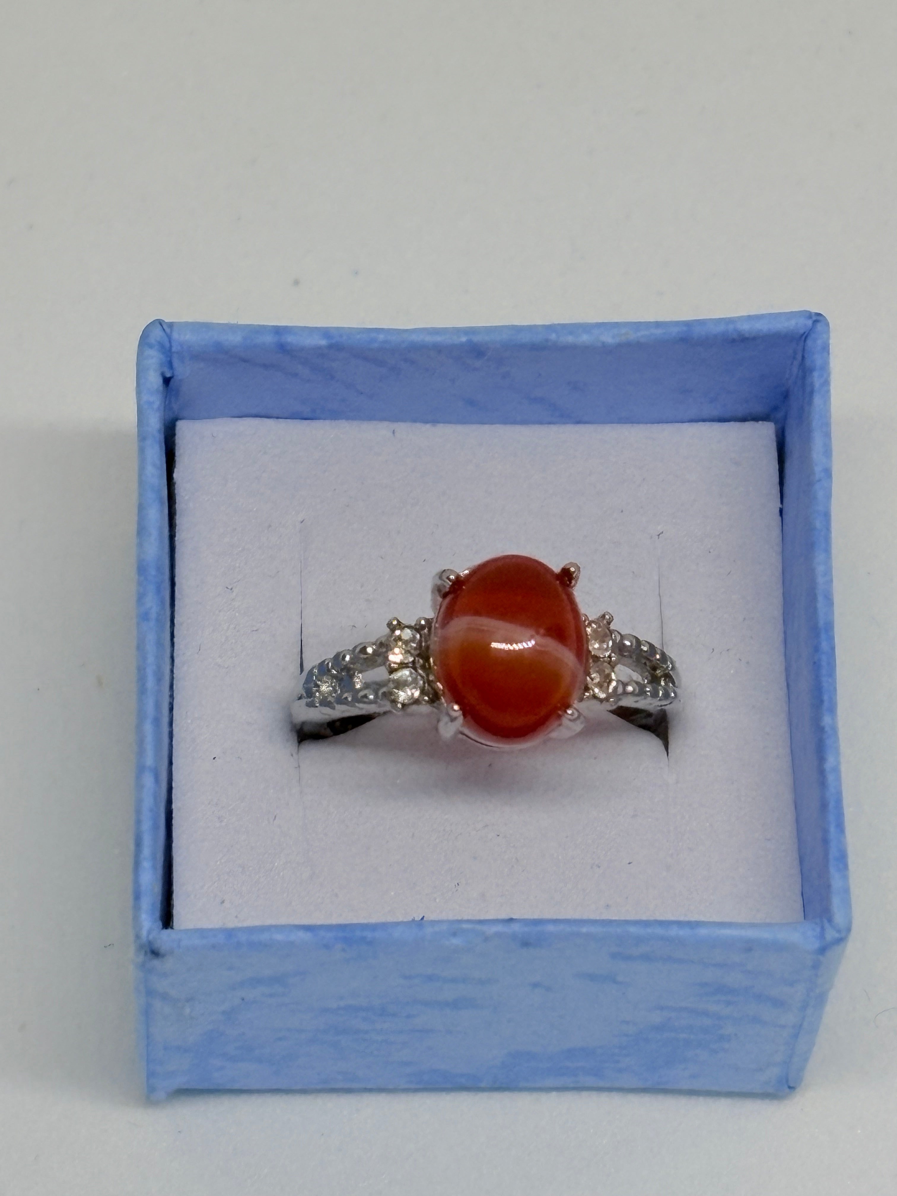 Carnelian Simple Ring
