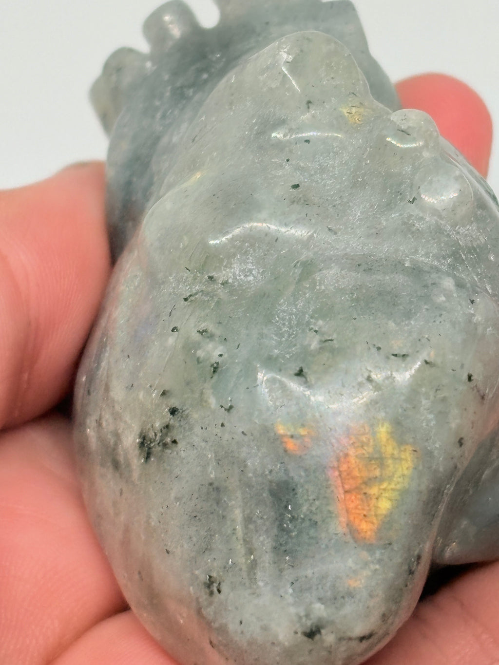 Labradorite Heart
