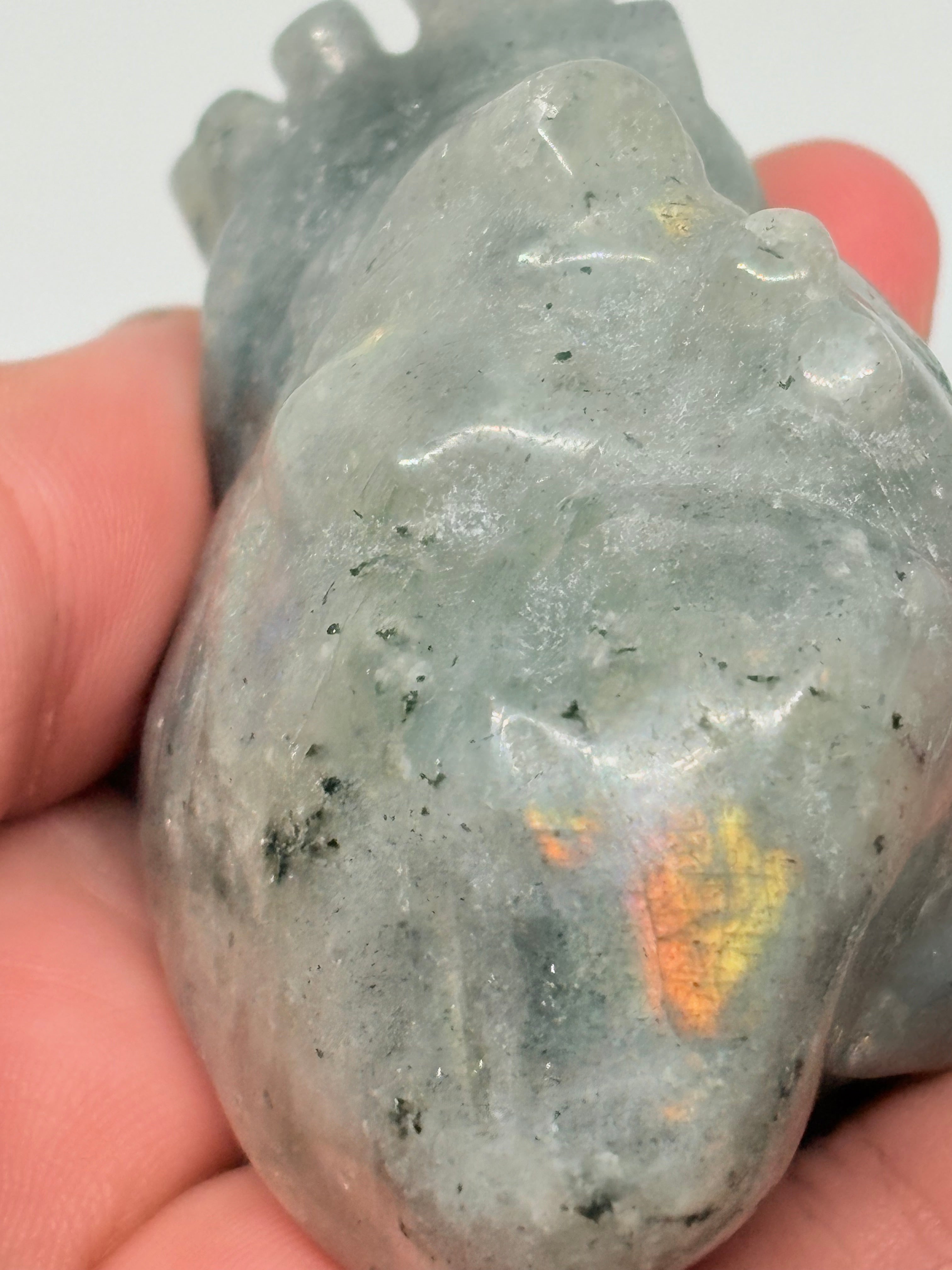 Labradorite Heart