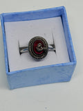 Garnet Snake Ring