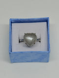 Labradorite Heart Ring