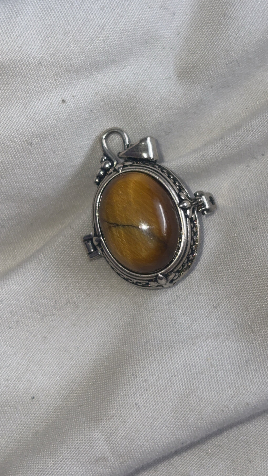Tigers Eye Locket Pendant