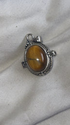 Tigers Eye Locket Pendant