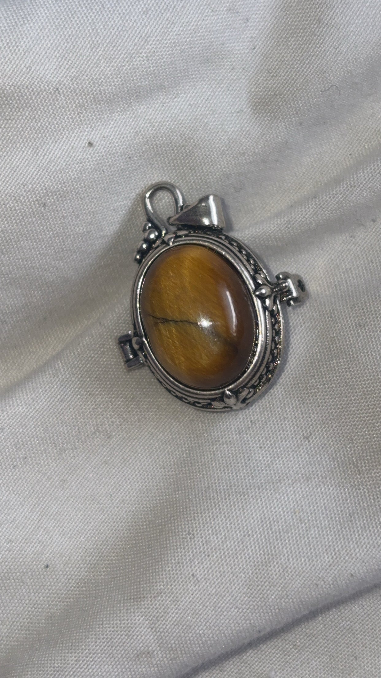 Tigers Eye Locket Pendant