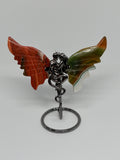 Moss Agate x Red Jasper Angel & Devil Wings