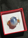 Gold Tone Sodalite Ring