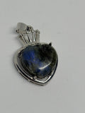 Labradorite Heart Pendant