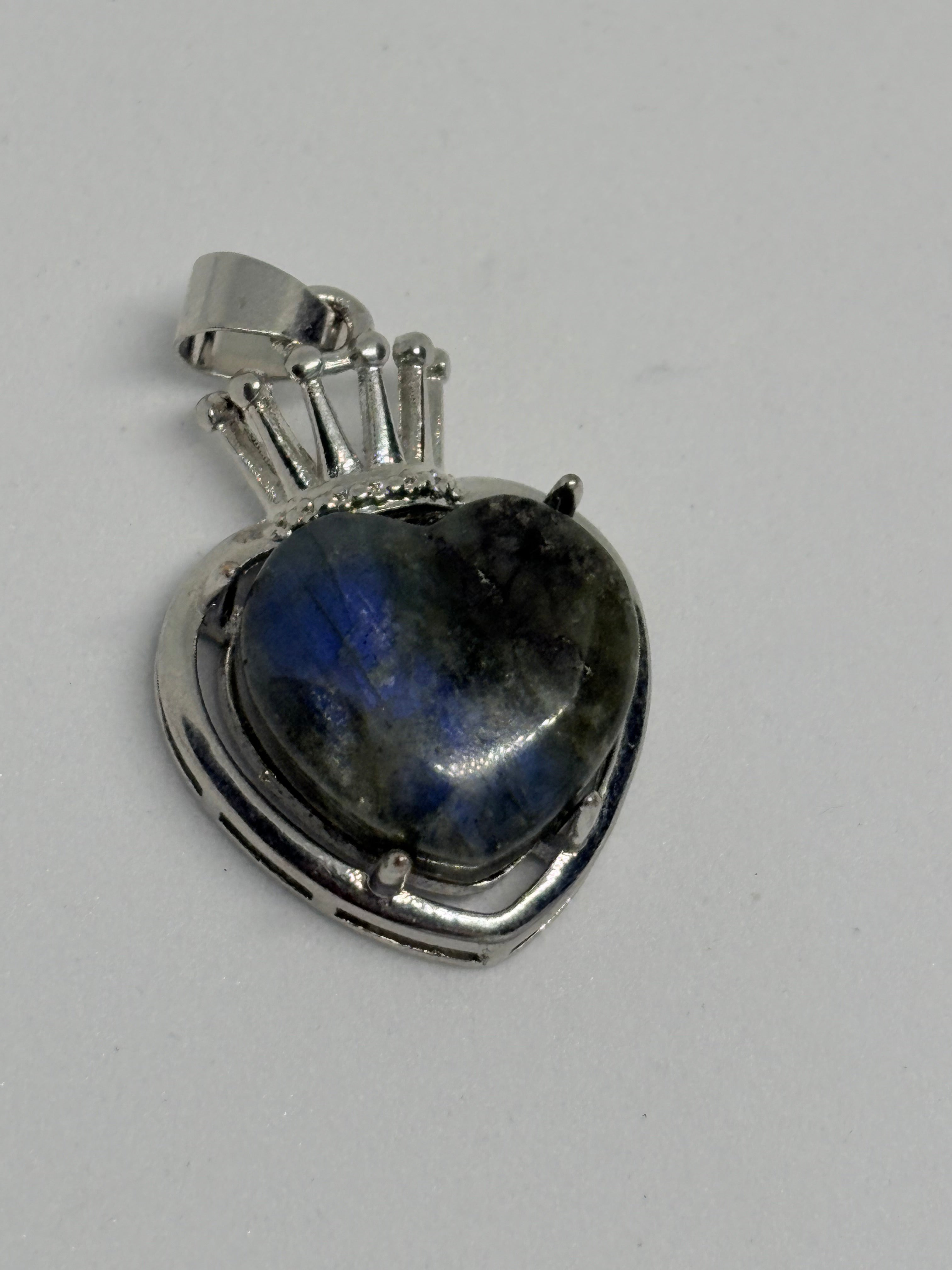 Labradorite Heart Pendant