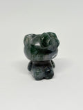 Moss Agate Hello Kitty