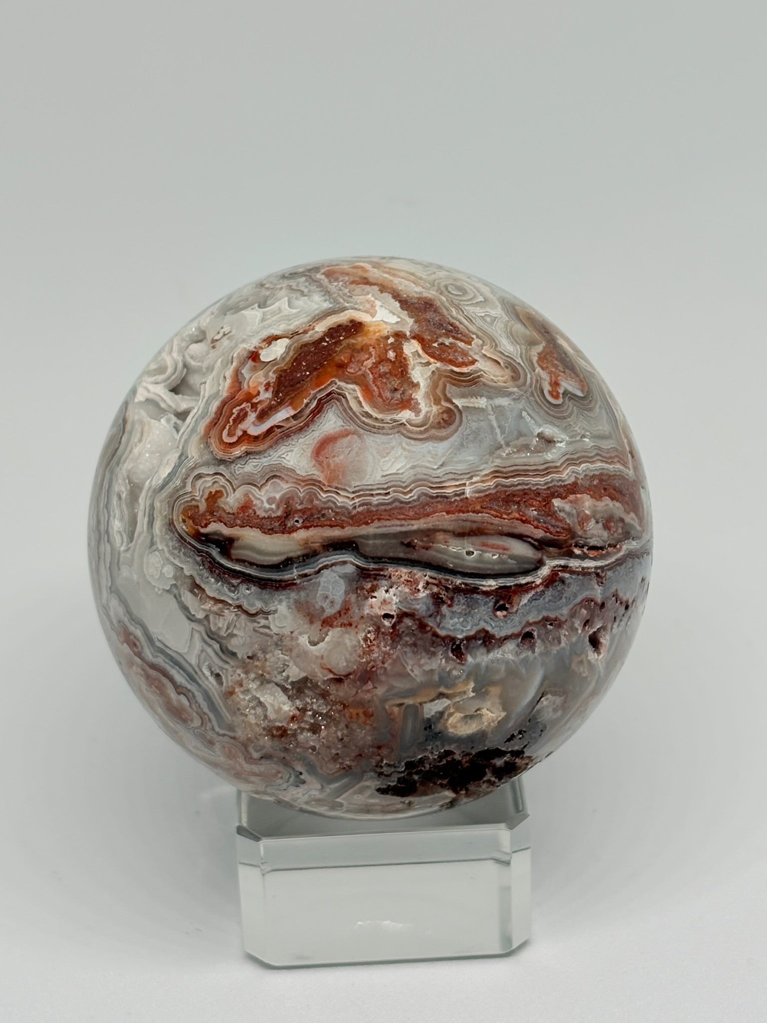 Mexican Lace Agate Sphere [NO HOLDER]
