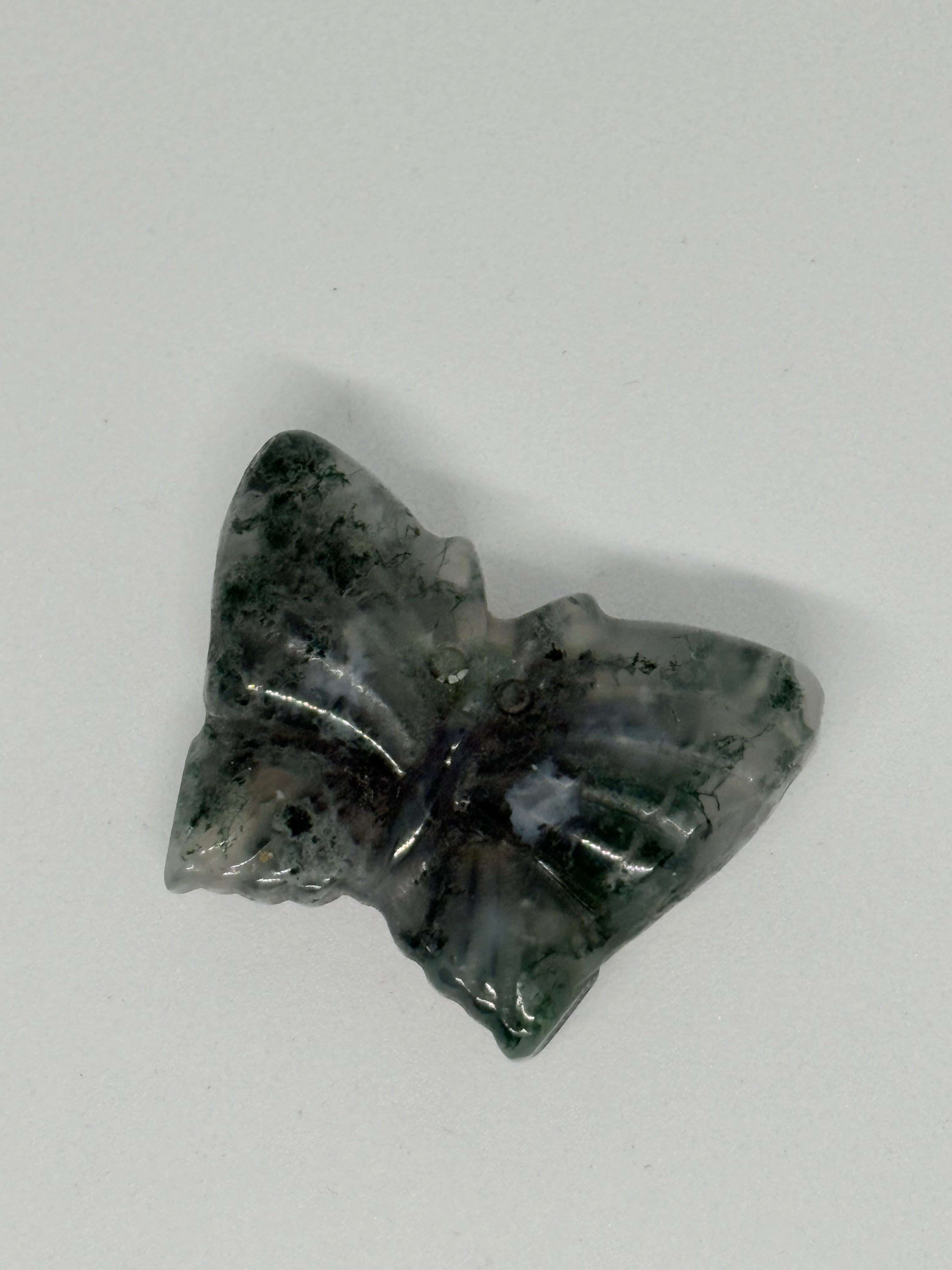 Moss Agate Butterfly