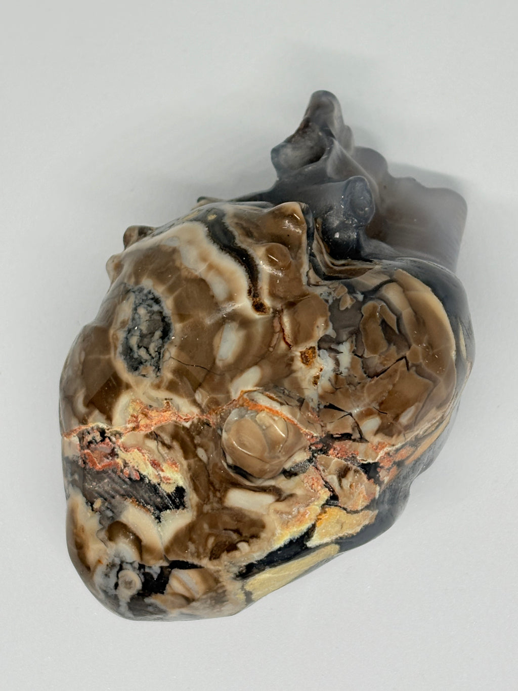 Volcano Agate Heart
