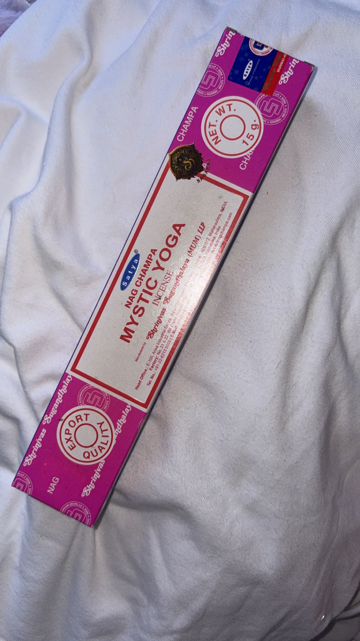 Mystic Yoga Incense Sticks