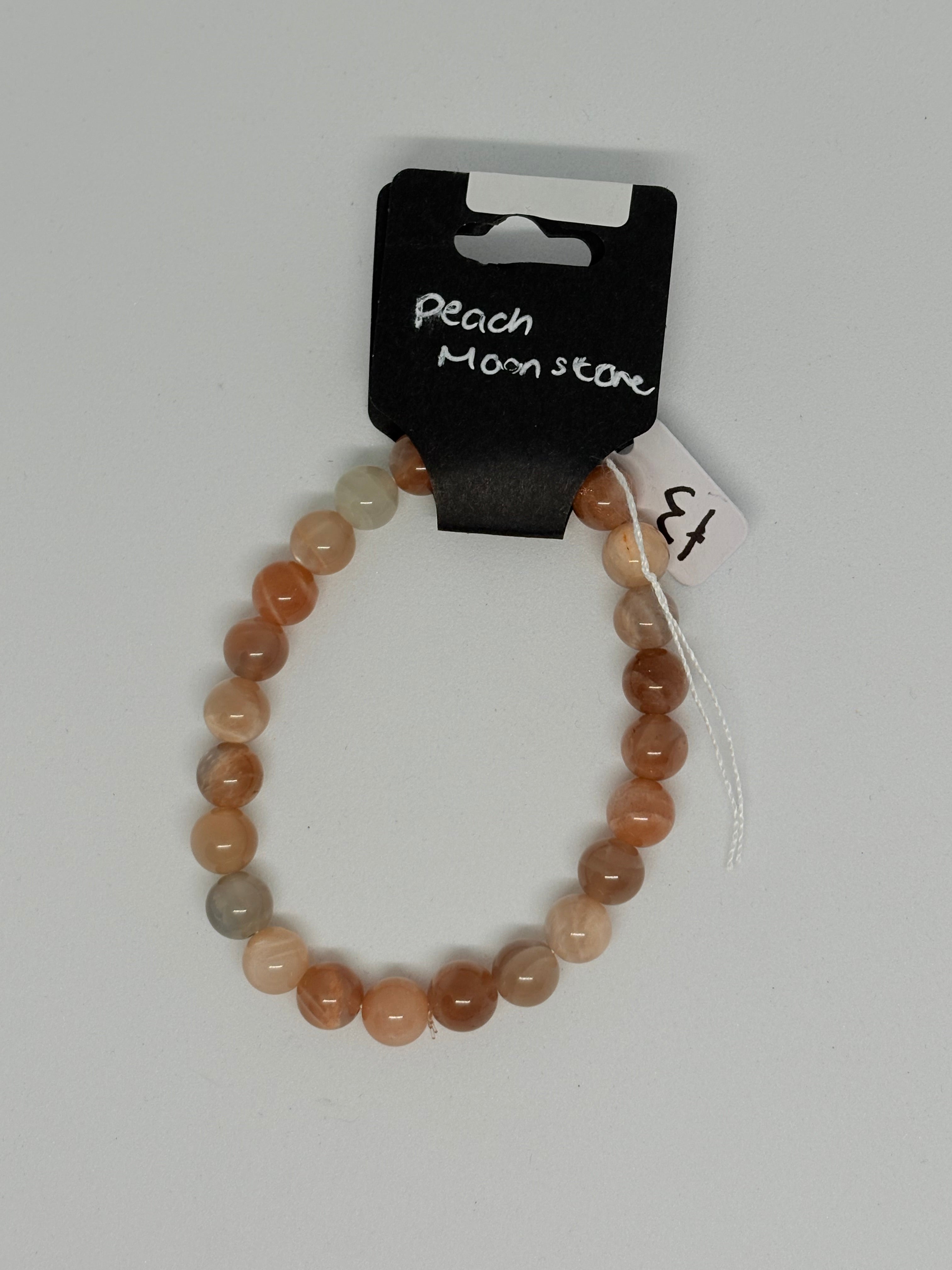 Peach Moonstone Bracelet