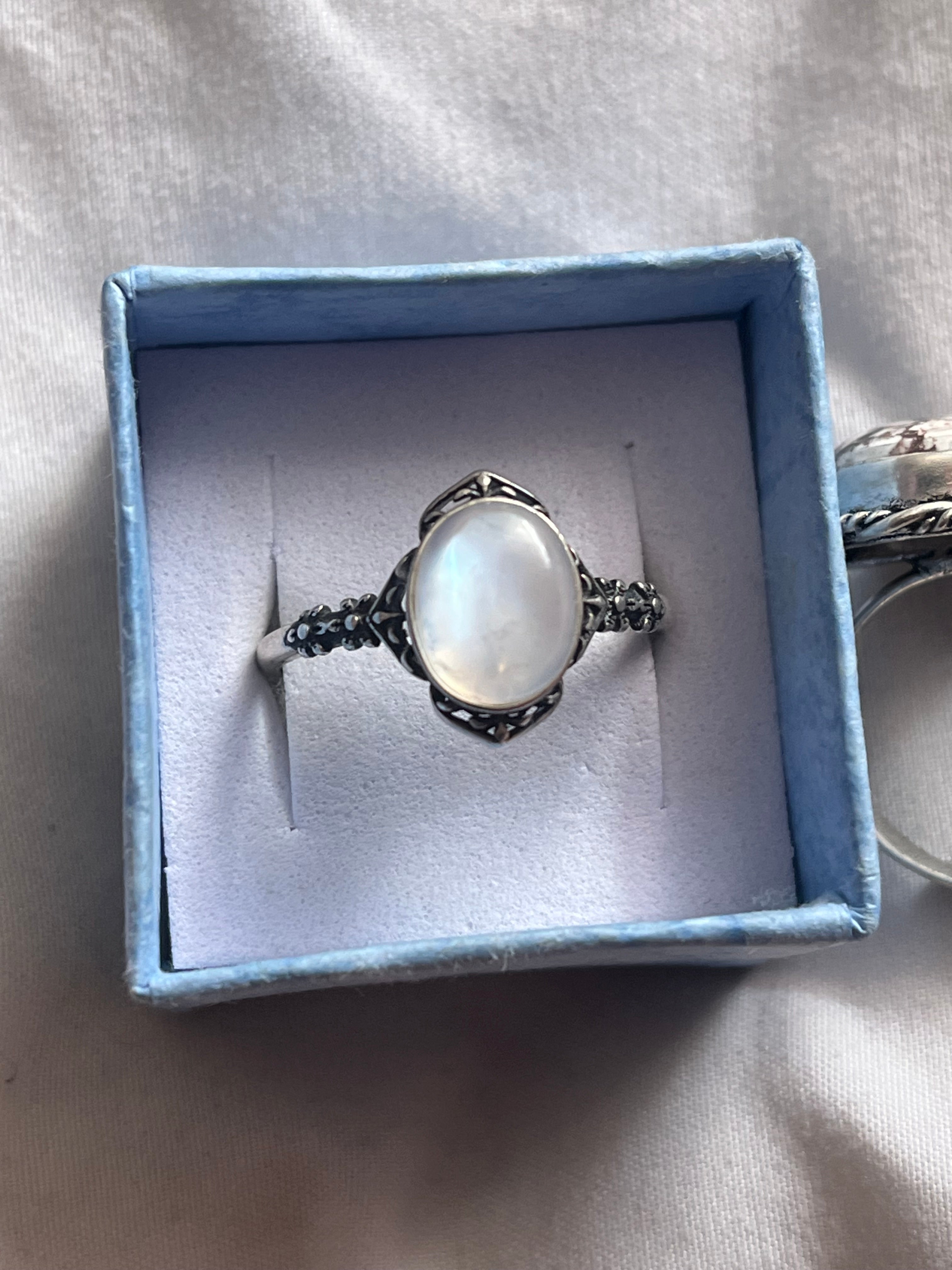 S925 Moonstone Ring