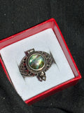 Abalone Shell Mini Locket Ring