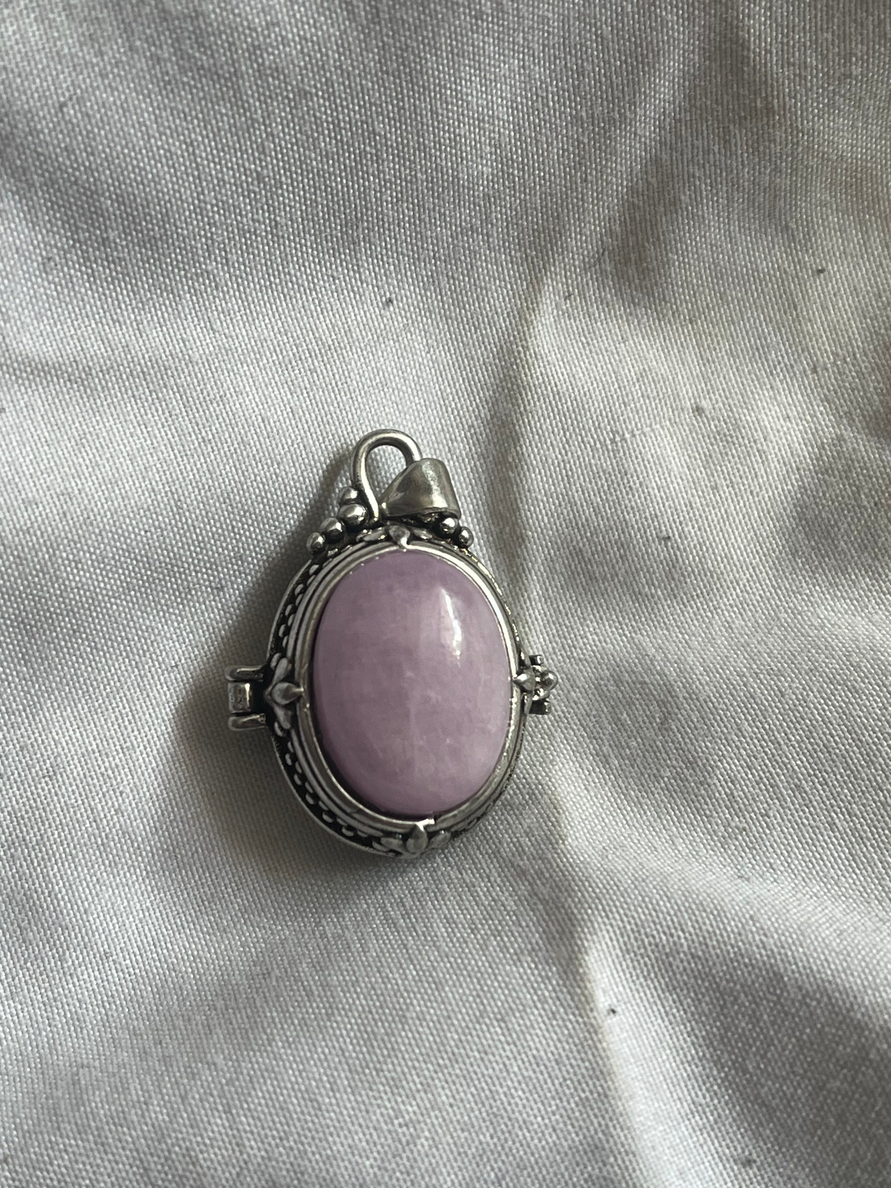 Kunzite Locket Pendant