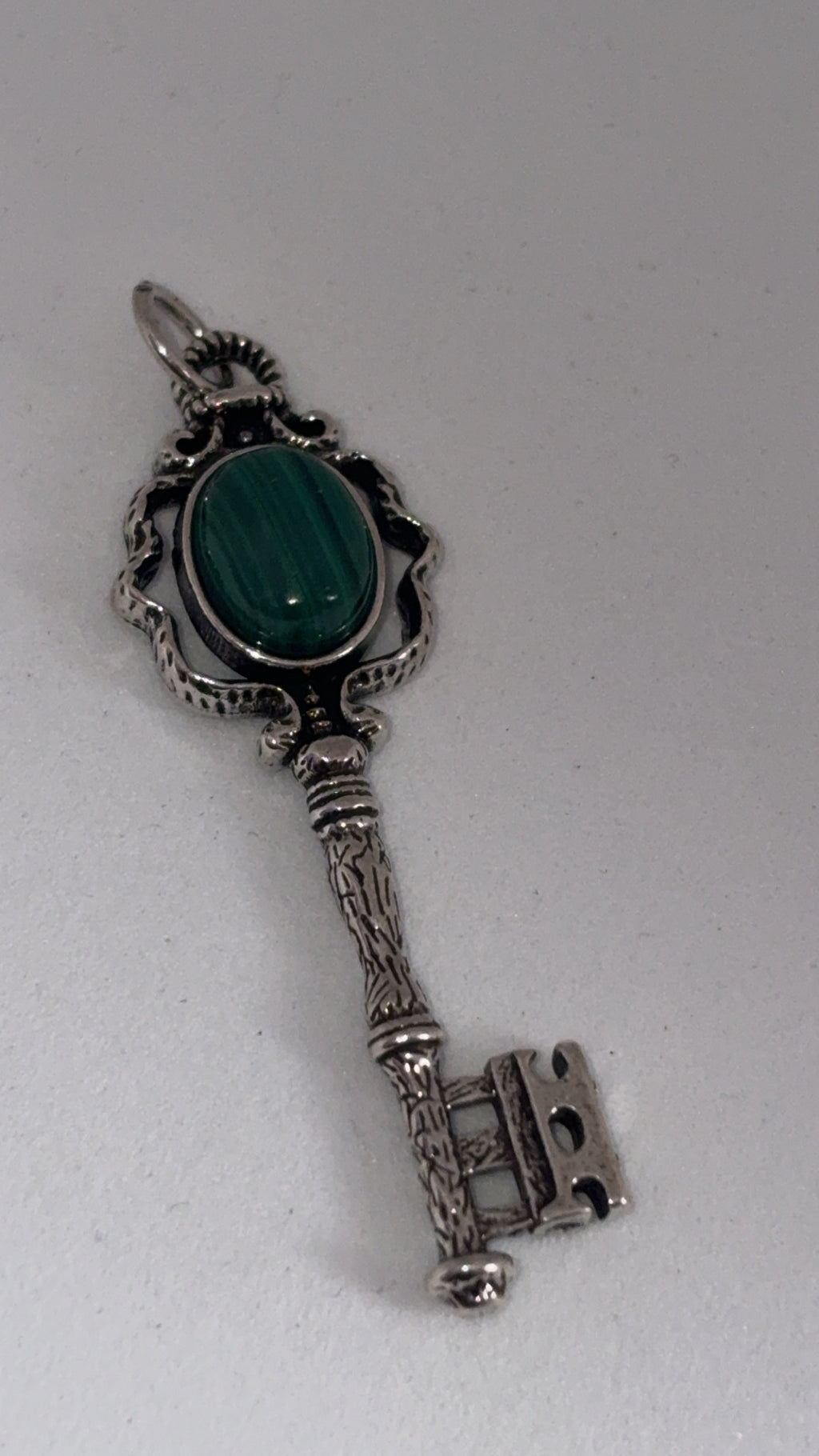 Malachite Key Pendant