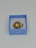 Gold Tone Labradorite Ring
