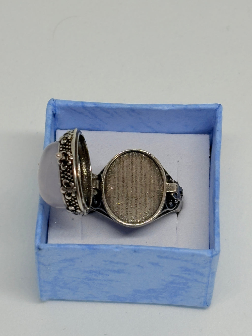 Fluorite Locket Ring