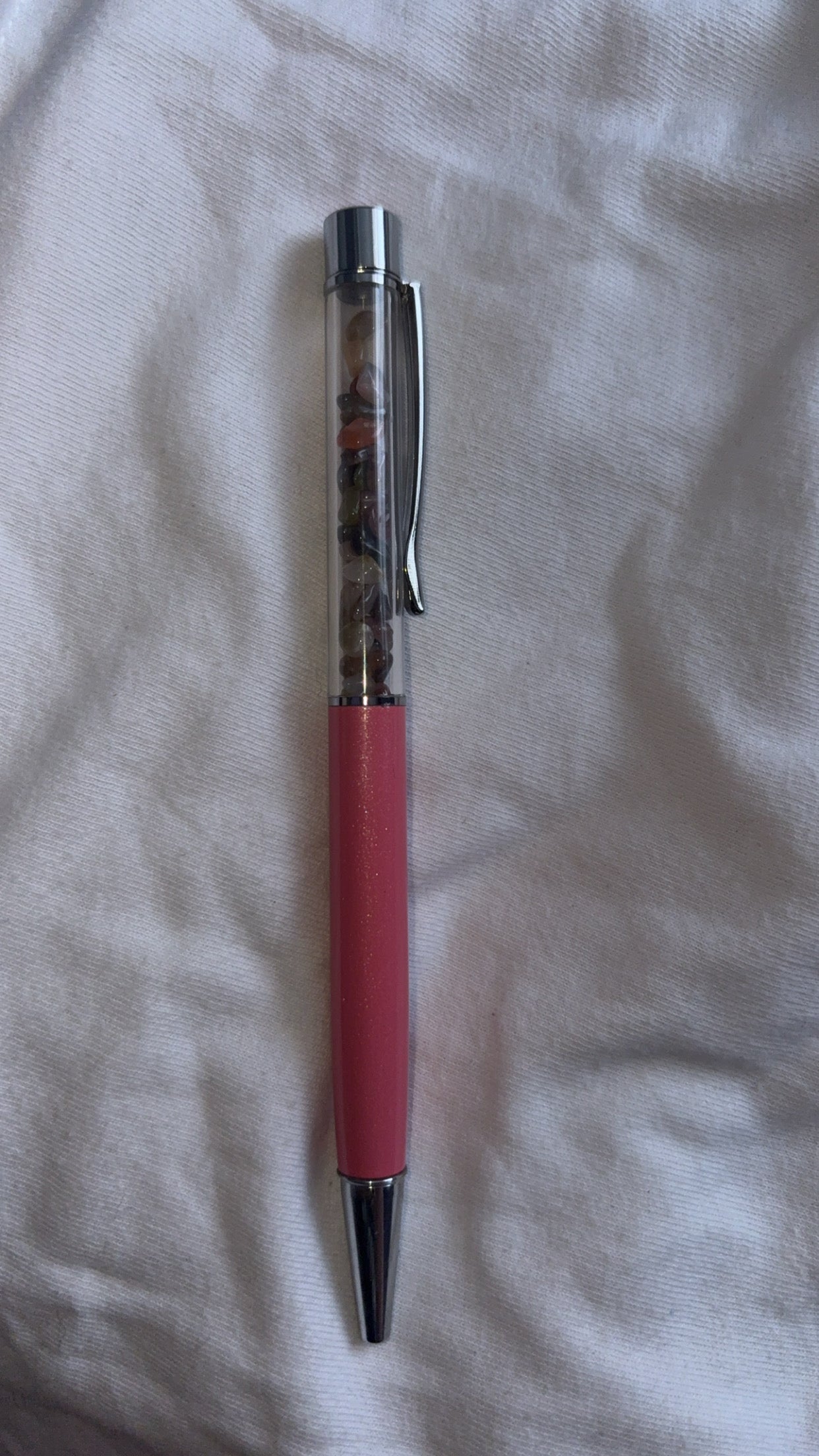 Crystal Chip Pens • Hot Pink