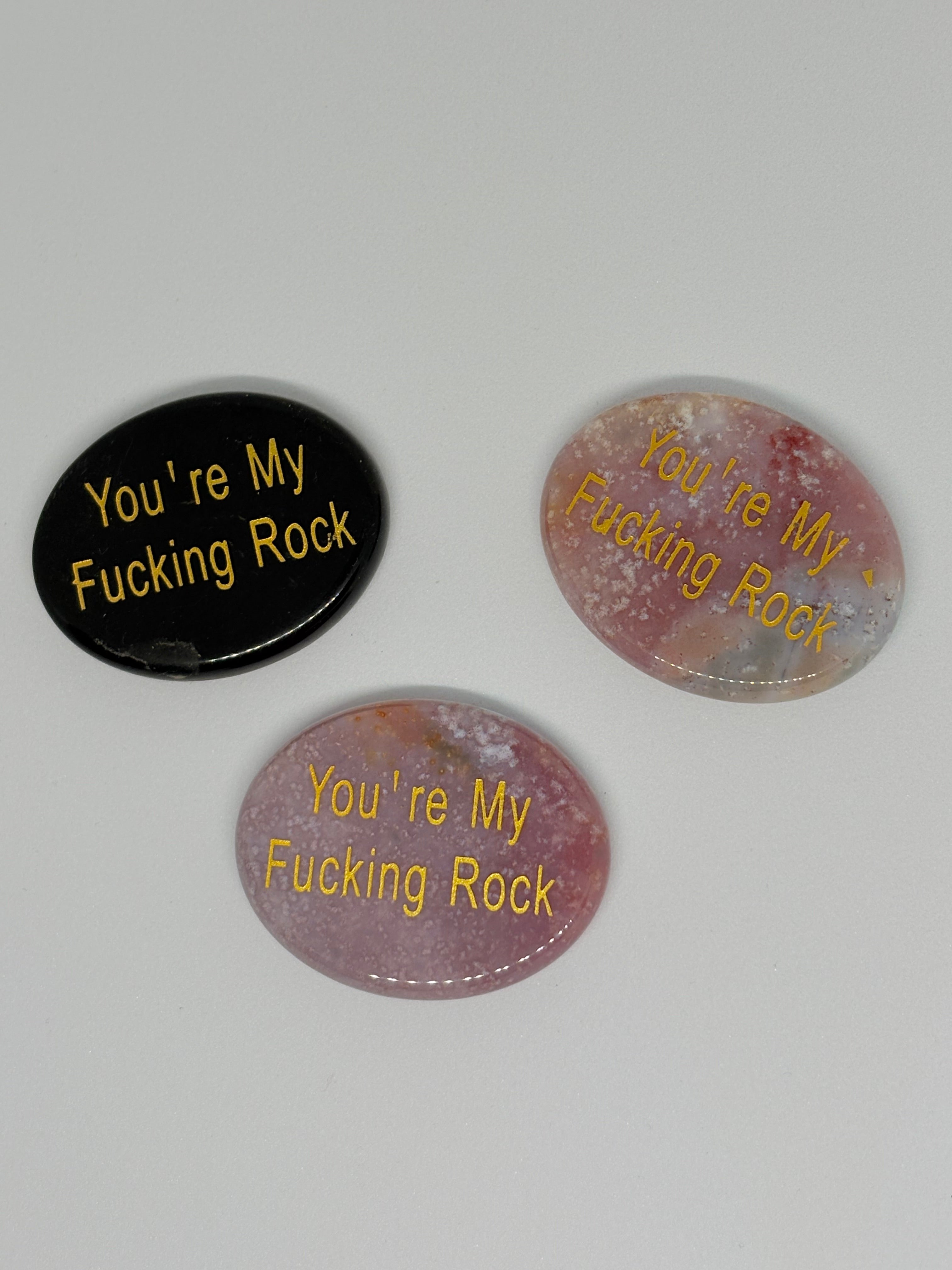 "You're My F--King Rock" Crystal Pocket Stones